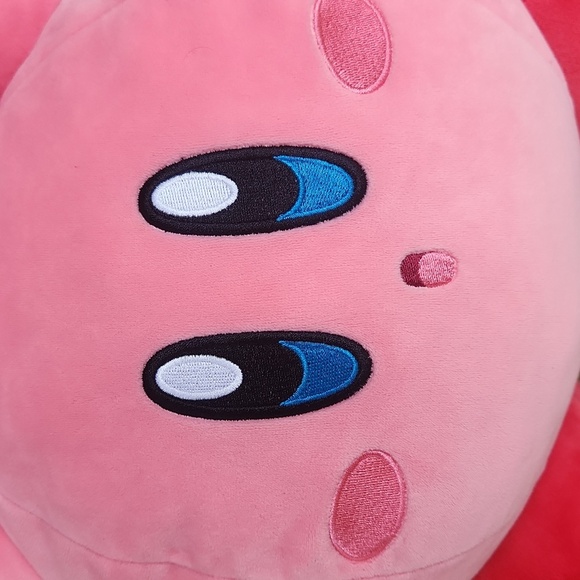 Large Nintendo Video Game Character Kirby Heart Pink Plush Toy 15" - Picture 3 of 15